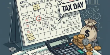 Steuerreform 2026 Kalender mit Finanzdokumenten und Rechner